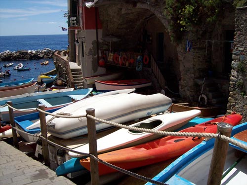 Boats a Riomaggiore