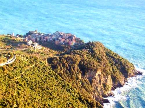 Cinque Terre aerial view