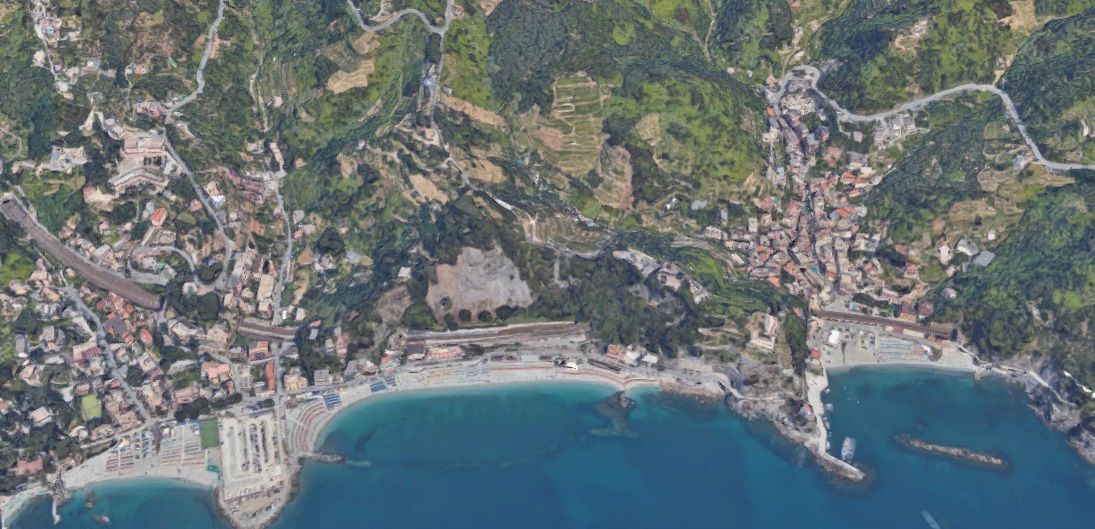 Monterosso aerial view